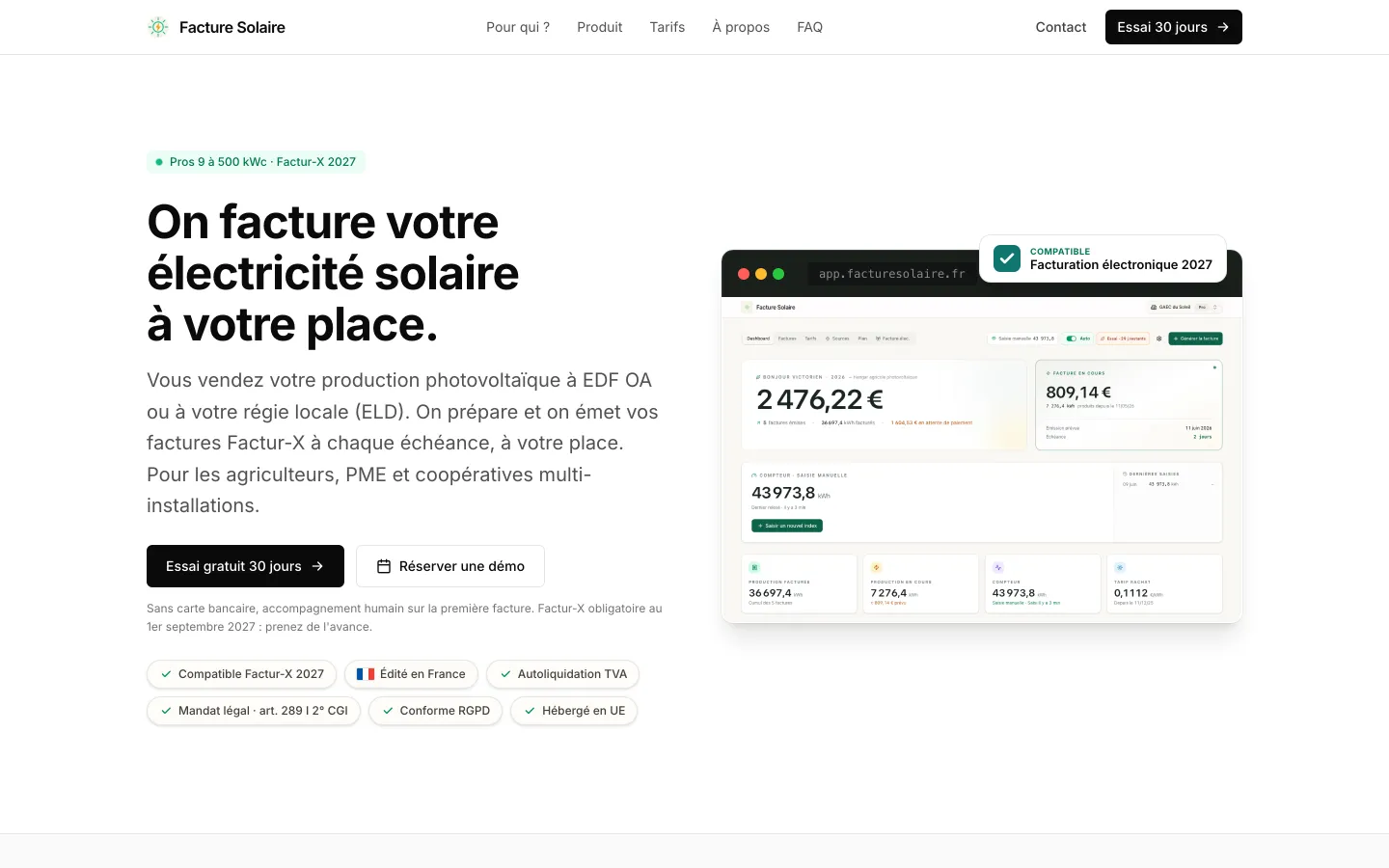 Aperçu de Facture Solaire