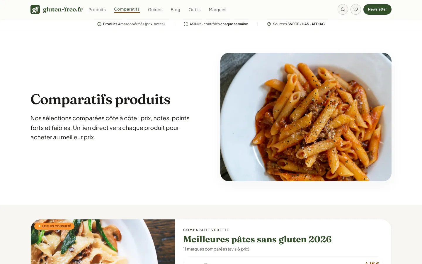 Page d'articles de Gluten-Free.fr